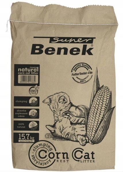 Super Benek Corn Cat Classic Naturalny 25L zdjęcie 2