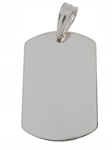 SREBRNY SOLIDNY NIEŚMIERTELNIK PR. 925 + GRAWER GRATIS - GRAWER ZDJĘCIA na Arena.pl