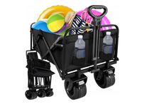 Wózek Turystyczny Plażowy SZEROKIE KOŁA Transportowy Ogrodowy Składany 120L