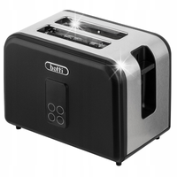 Toster opiekacz BOTTI Luiz 2-kom. Czarny z wyświetlaczem LED 930W