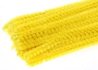 druciki pluszowe 40szt.  30cm ŻÓŁTE | DPK-05