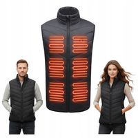 Kamizelka Męska pikowana bezrękawnik Podgrzewana Ogrzewana Damska XL 9