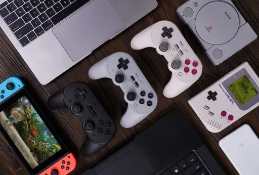 8BitDo Pro 2 Gray Pad Kontroler Android PC Switch zdjęcie 9