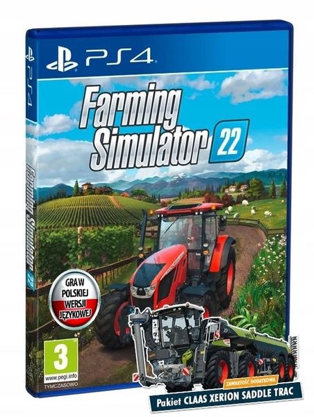 FARMING SIMULATOR 22 Symulator farmy 2022 - PL - PS4 / PS5 - Płyta Blu-ray zdjęcie 1