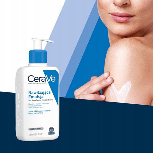 CeraVe Nawilżająca Emulsja do Twarzy i Ciała 236 ml do skóry suchej na Arena.pl