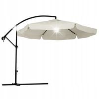 DUŻY PARASOL OGRODOWY SKŁADANY NA WYSIĘGNIKU SOLIDNY 350cm + POKROWIEC