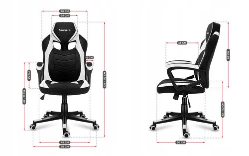 Fotel gamingowy Huzaro Force 2.5 White Mesh na Arena.pl