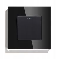 WŁĄCZNIK ŚWIATŁA KLASYCZNY 1K POJEDYNCZY SCHODOWY KLAWISZOWY SZKLANY