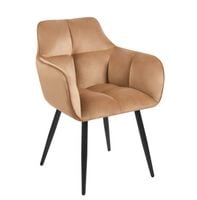 Krzesło tapicerowane velvet cappuccino – komfort i nowoczesny design