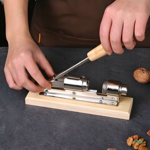 DZIADEK DO ORZECHÓW NA PODSTAWCE ANTYPOŚLIZGOWEJ MOCNY STALOWY REGULOWANY na Arena.pl