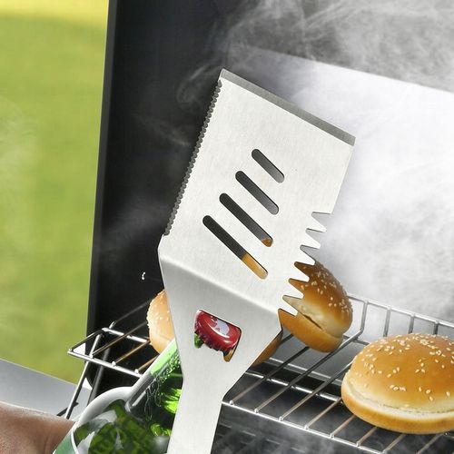 STALOWY Zestaw grillowy akcesoria przybory do grilla 4w1 +etui SUPER na Arena.pl