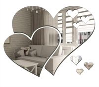 Dekoracyjne lustro akrylowe  Serca