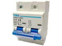 DC breaker 600Vdc/125A ch-ka D, wyłącznik prądu stałego, 2P, 10kA