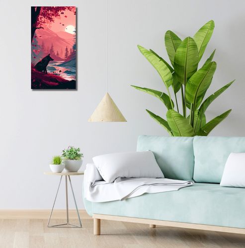 Obraz 30x60cm Wilk Przy Brzegu Lasu na Arena.pl