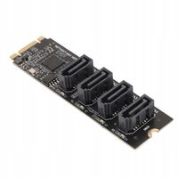 ADAPTER PCI-E DO SATA 3.0 KARTA M.2 NVME 6 GB/S DLA WIN8 10 11 DLA LINUX