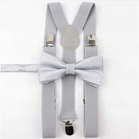 SZELKI męskie i MUCHA męska szara srebrna