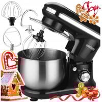 ROBOT PLANETARNY KUCHENNY MIKSER Z MISĄ WIELOFUNKCYJNY MOCNY CZARNY 2500W