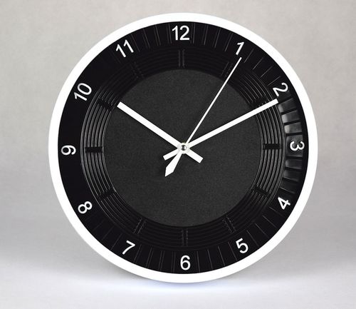 ZEGAR ŚCIENNY 30 cm BIAŁY CZARNY (T61) na Arena.pl