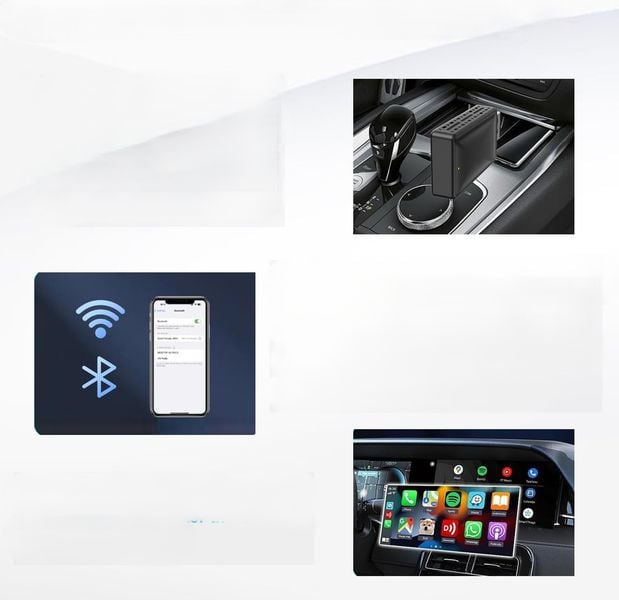 Adapter Moduł Carplay Android Auto Bezprzewodowy Wifi Bluetooth 2W1 Mini zdjęcie 8