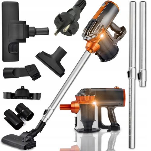 ODKURZACZ PIONOWY RĘCZNY CYKLONOWY BEZWORKOWY MOCNY 650W 5W1 PORĘCZNY na Arena.pl