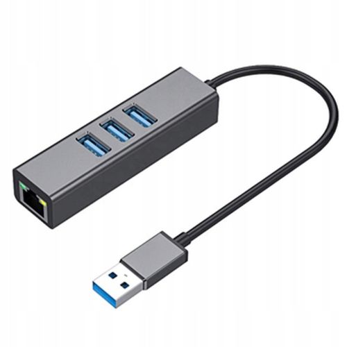 KARTA SIECIOWA HUB USB 3.0 GIGABIT LAN 1000Mb RJ45 na Arena.pl
