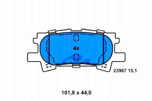 KLOCKI HAM TYL LEXUS RX300 03-08 ATE na Arena.pl