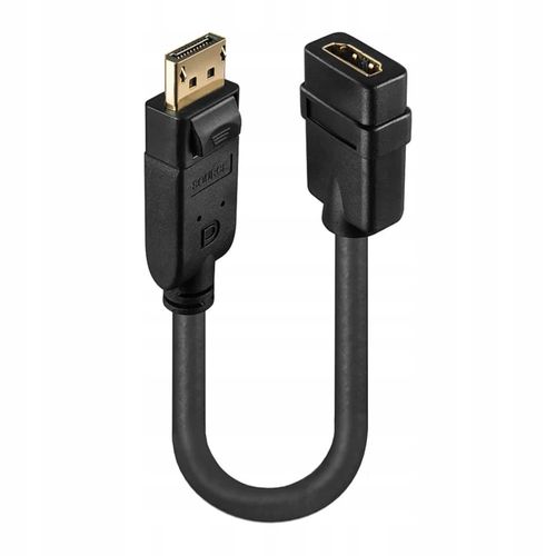 Konwerter DisplayPort do HDMI LINDY czarny na Arena.pl