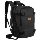 pojemny, podróżny i czarny plecak z poliestru idealny na bagaż podręczny