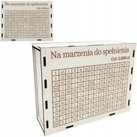 SKARBONKA WYKREŚLANKA SKARBONKI WYKREŚLANA PERSONALIZOWANA BIAŁA