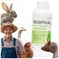RESPIVAL 1L ochrona dróg oddechowych drób trzoda NA KASZEL KATAR KUR