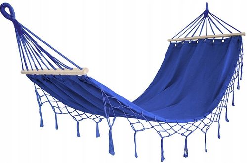 HAMAK OGRODOWY Z DRĄŻKIEM DUŻY MOCNY WYTRZYMAŁY BOHO 200x100cm MIX na Arena.pl