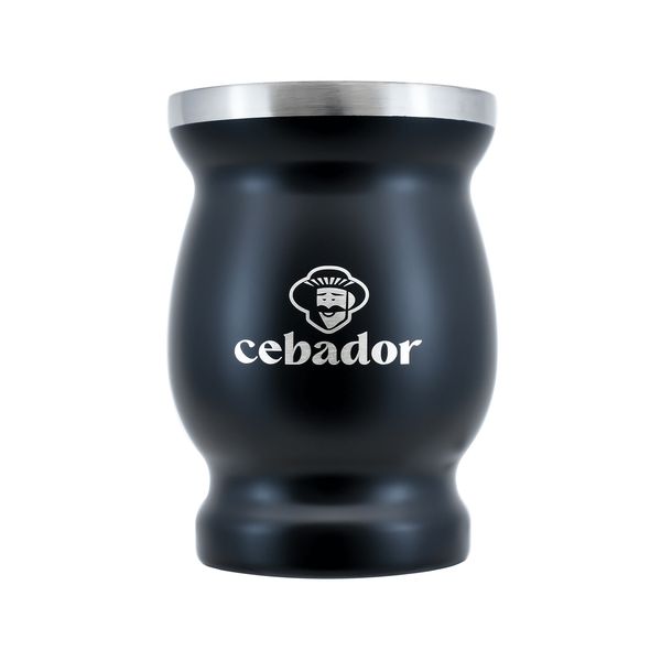 TermoMate Cebador – naczynko termiczne do yerba mate – 190 ml (czarne) zdjęcie 1