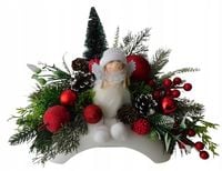 Stroik świąteczny na grób, Boże Narodzenie, choinka, aniołek