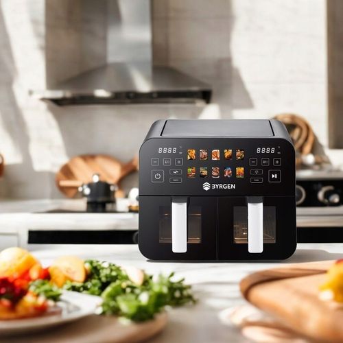 Frytkownica Beztłuszczowa Air Fryer BYRGEN 9L dwukomorowa 2400W na Arena.pl