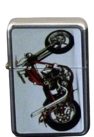 Zapalniczka Benzynowa Motocyklowa Gentelo - Metalowa, Nowa