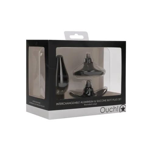 ouch! zestaw dużych zaokrąglonych korkow z aluminium i silikonu na Arena.pl