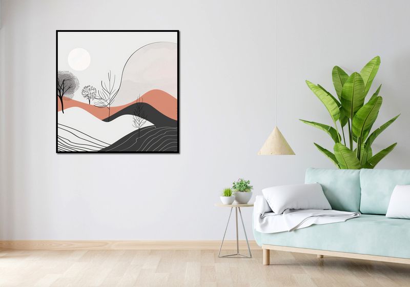 Plakat 100x100cm Półcień Widoku zdjęcie 4
