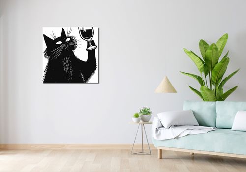 Obraz 70x70cm Koci Wirtuoz na Arena.pl