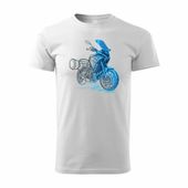 Koszulka motocyklowa z motocyklem na motor Yamaha Tracer 7 700 męska biała M