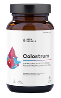 AURA HERBALS Colostrum 500 mg, słodka malina (66 g)