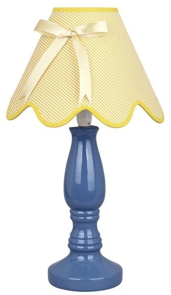 Lola lampka gabinetowa 1x40W E14 niebiesko żółta zdjęcie 1