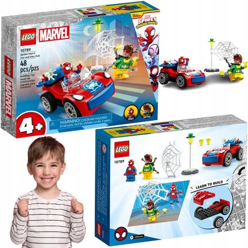 KLOCKI LEGO SUPER HEROES SAMOCHÓD SPIDERMANA DOCOCK PREZENT DLA 4,5,6 LATKA na Arena.pl