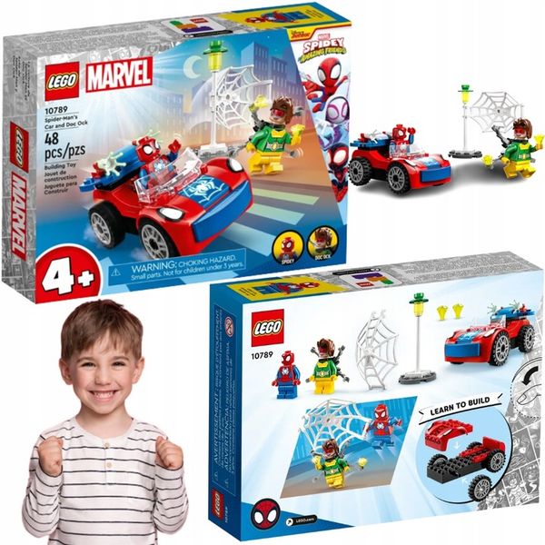 KLOCKI LEGO SUPER HEROES SAMOCHÓD SPIDERMANA DOCOCK PREZENT DLA 4,5,6 LATKA zdjęcie 1