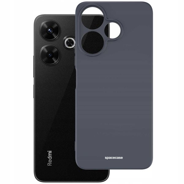 Spacecase Silicone Case Redmi 13 4G Black zdjęcie 3