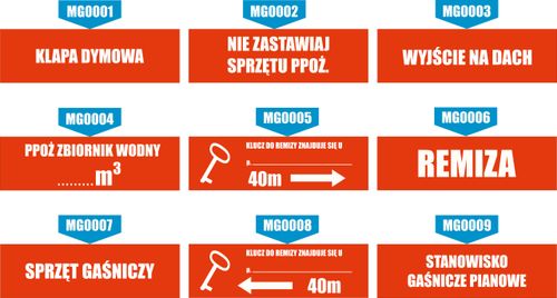 Tabliczka Do sprzętu przeciwpożarowego grawer piktogram 20x6 cm duży wybór na Arena.pl