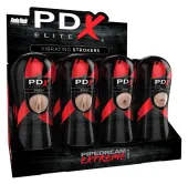 pipedream pee vibrating stroker display - zestaw z funkcją  17,5 cm