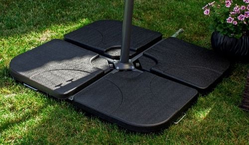 PODSTAWA PARASOLA OGRODOWEGO obciążnik pod parasol OBCIĄŻENIE 4 x 15KG BAZA na Arena.pl