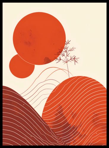 Plakat 40x55cm Ciepło Czerwieni na Arena.pl