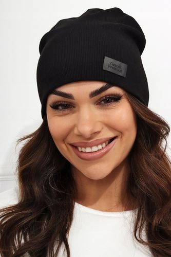 CIEPŁY KOMPLET DAMSKI CZAPKA+ KOMIN PRODUKT POLSKI MODNY ZIMOWY CZARNY na Arena.pl