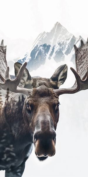 Plakat 50x100cm Łoś Duch Lasu zdjęcie 1